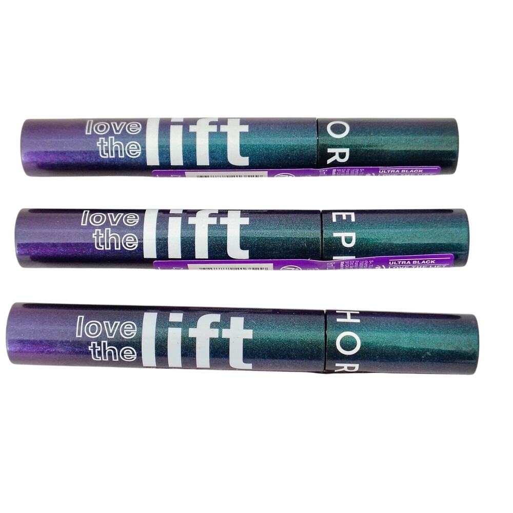 Sephora Love that Lift Mascara Ultra Black 0.27 oz. Lot of 3 Volume Curling
